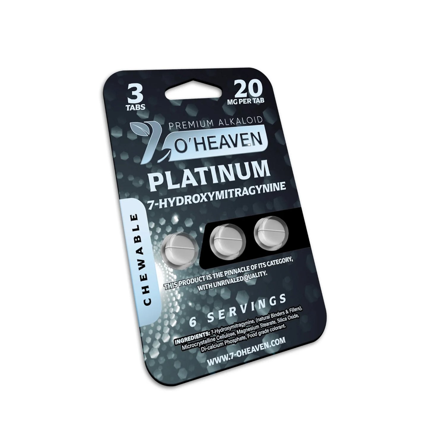 Platinum 3 Count | 6 Servings | 20 MG Per Tab